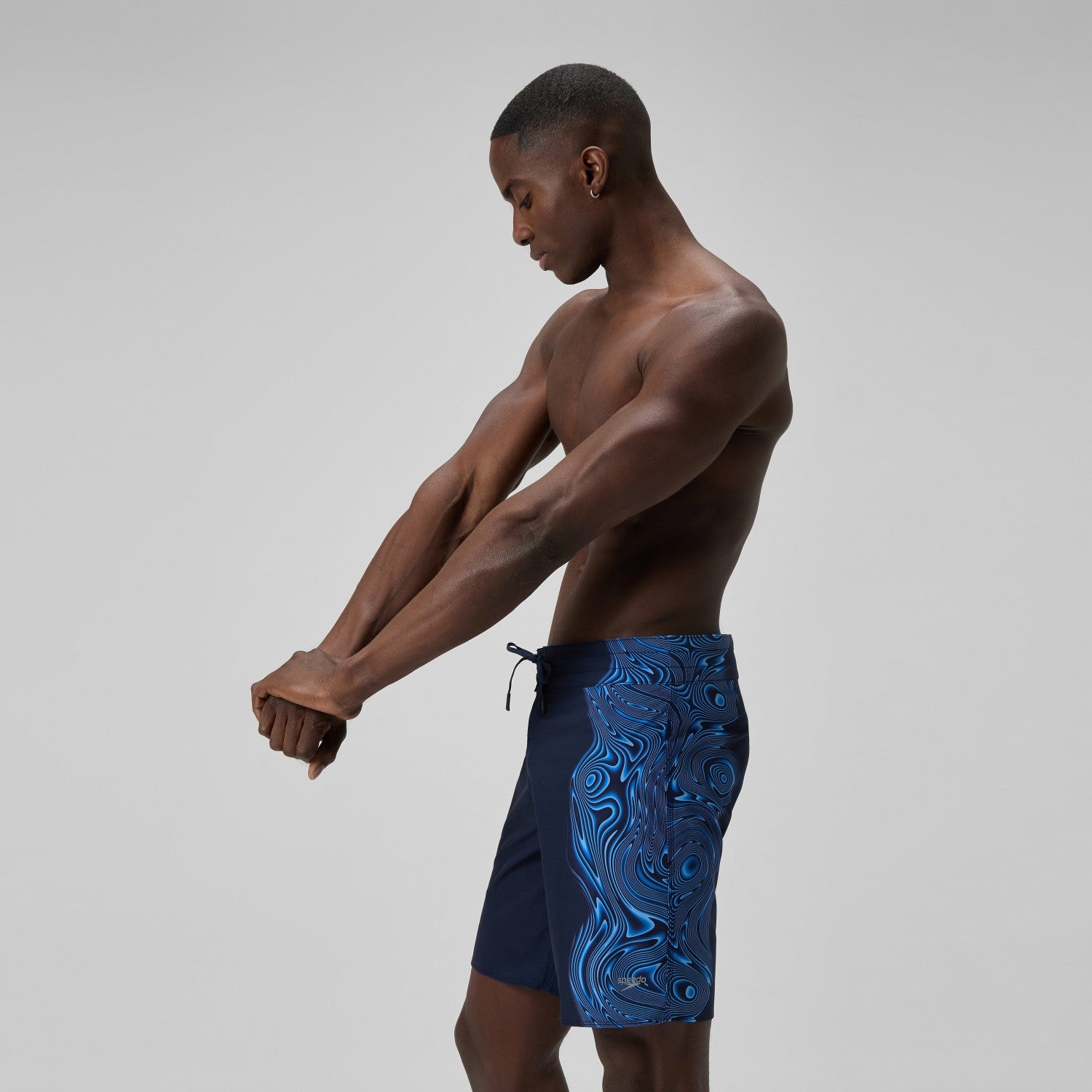 Lookout Printed Boardshorts Navy/Blue - Speedo