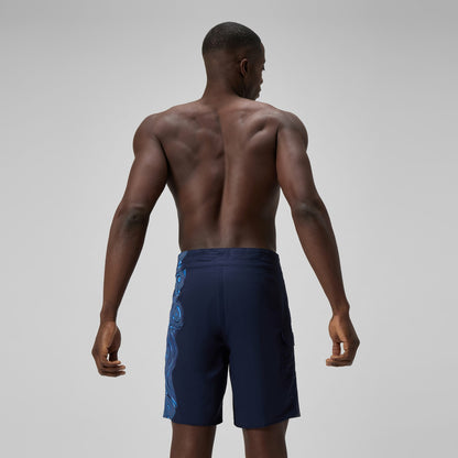 Lookout Printed Boardshorts Navy/Blue - Speedo