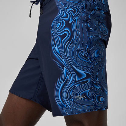 Lookout Printed Boardshorts Navy/Blue - Speedo