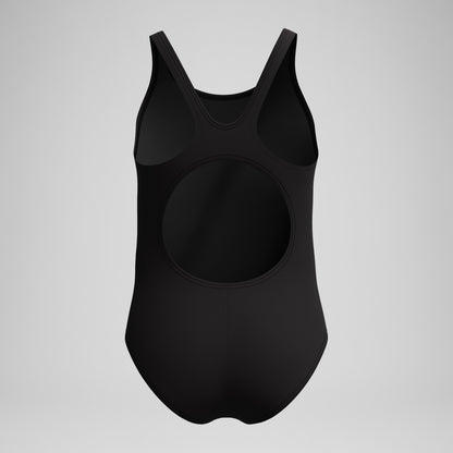 Girls' Placement Muscleback Swimsuit Black/Blue - Speedo