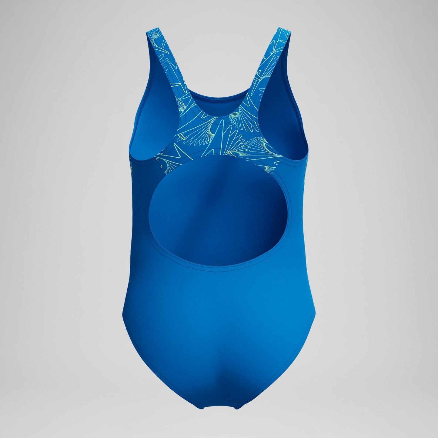 Girls Hyperboom Splice Muscleback Swimsuit Blue - Speedo