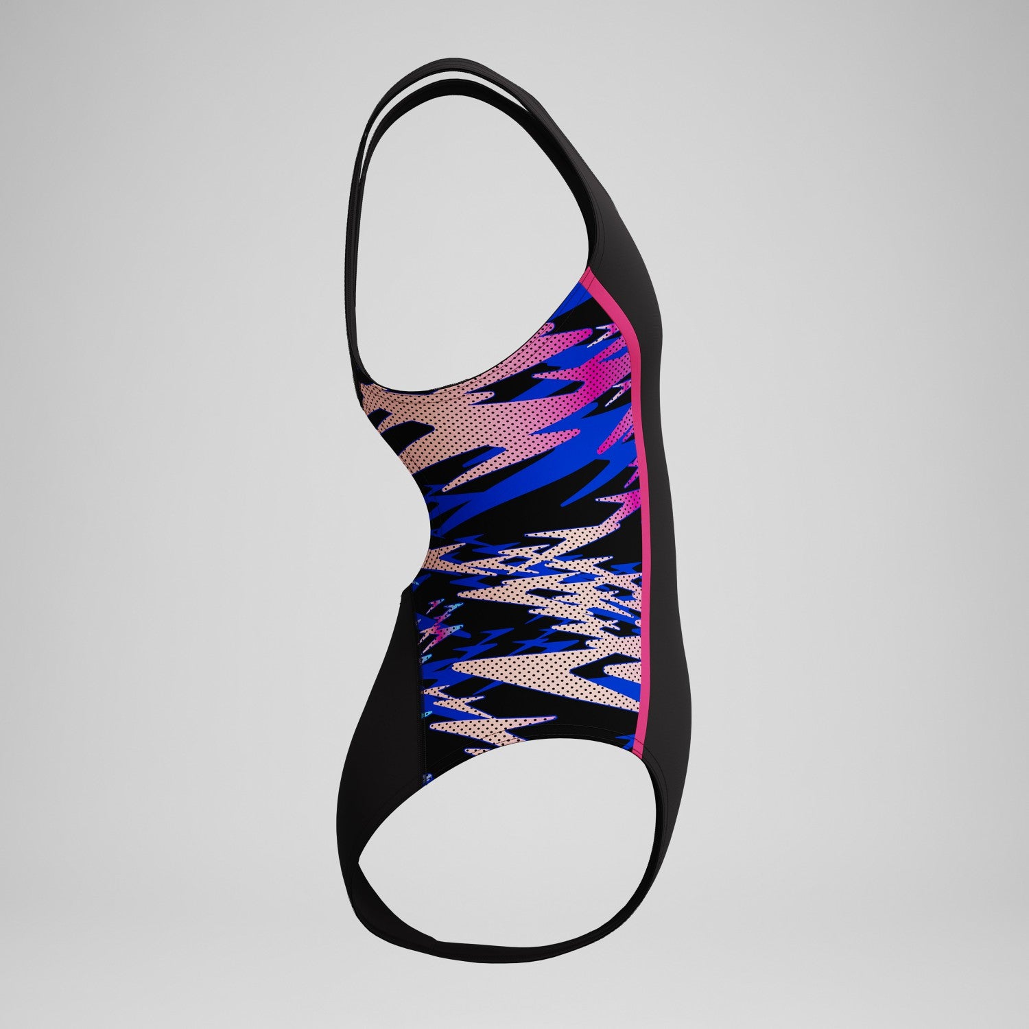 Girls Hyperboom Splice Muscleback Swimsuit Black/Pink - Speedo