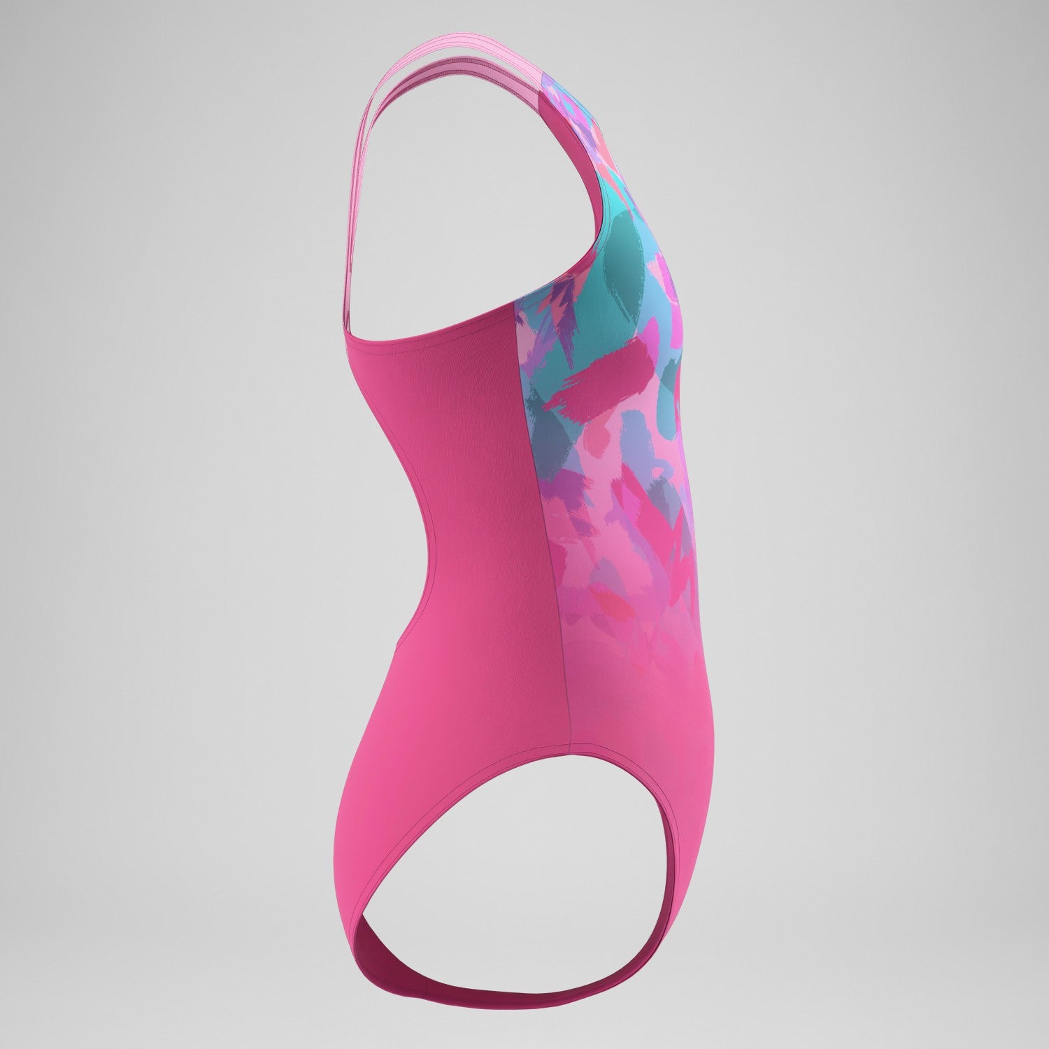 Girls Printed Pulseback One Piece Pink - Speedo