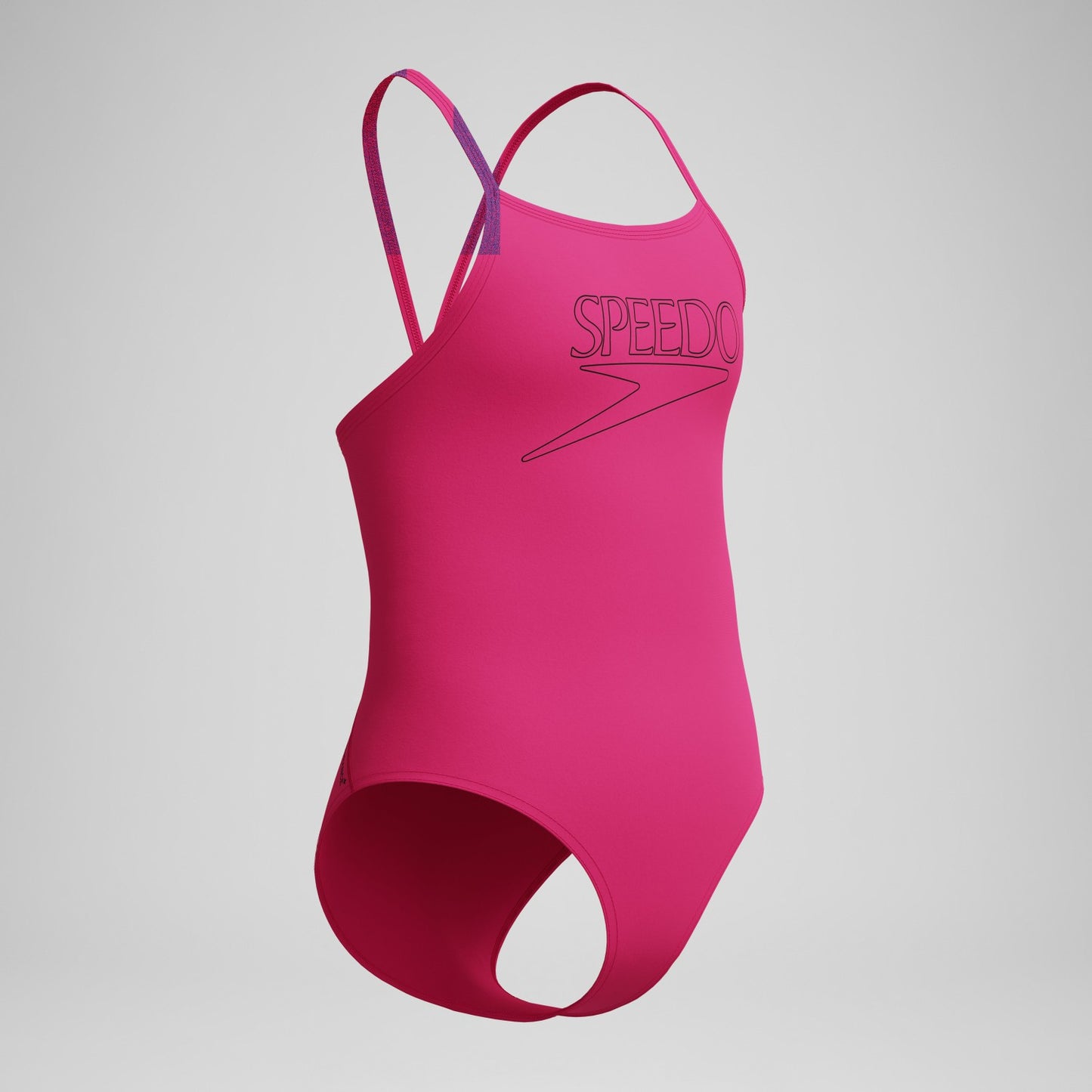 Girls Endurance+ Logo Thinstrap Swimsuit Pink - Speedo