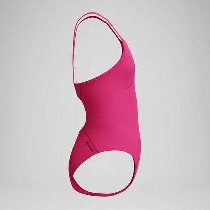 Girls Endurance+ Logo Thinstrap Swimsuit Pink - Speedo