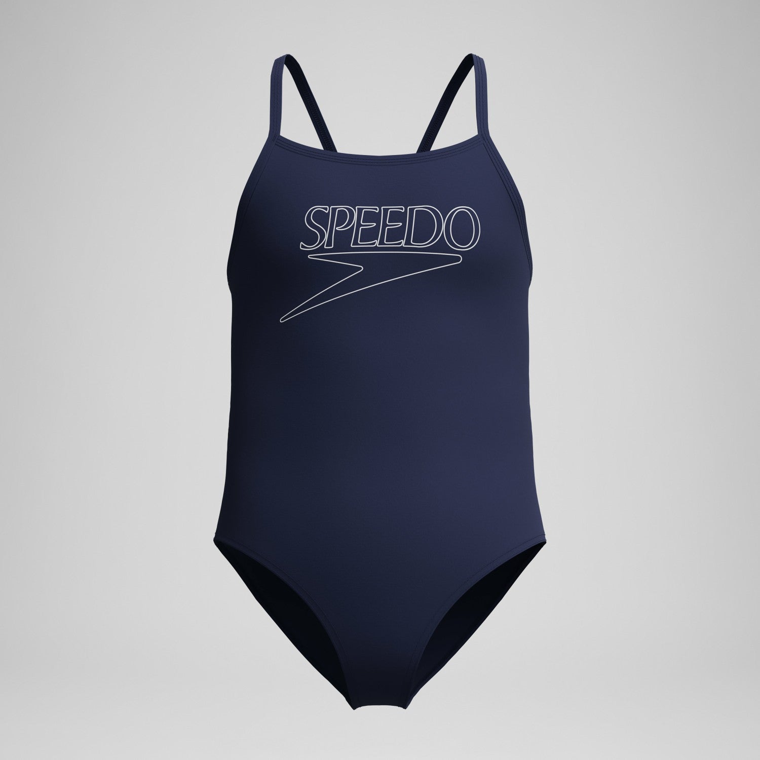 Girls Endurance+ Logo Thinstrap Swimsuit Navy - Speedo