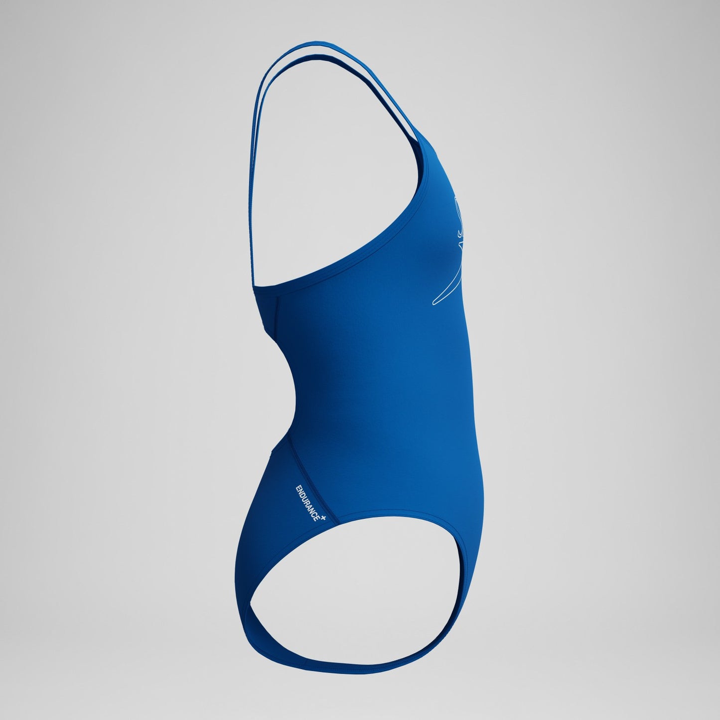 Girls Endurance+ Logo Thinstrap Swimsuit Blue - Speedo
