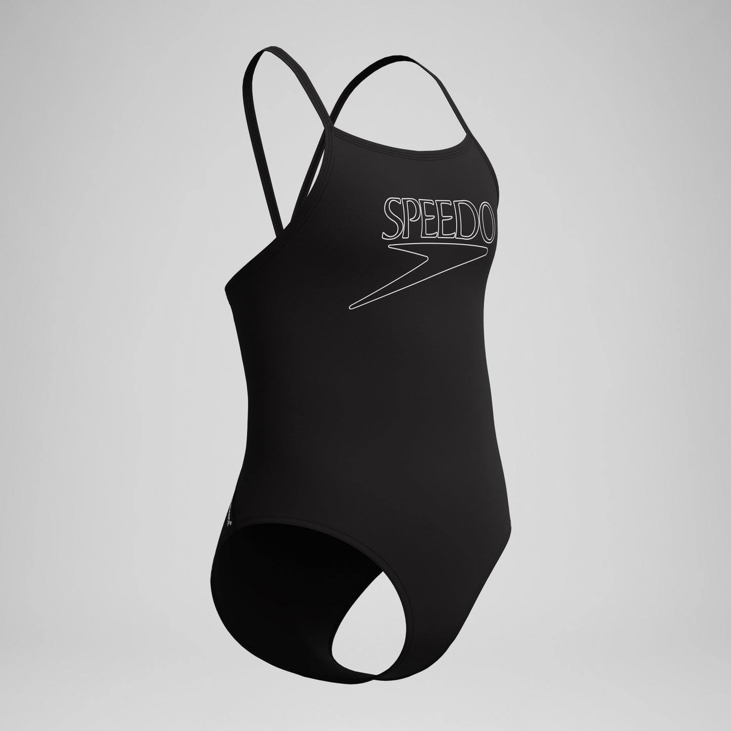 Girls Endurance+ Logo Thinstrap Swimsuit Black - Speedo