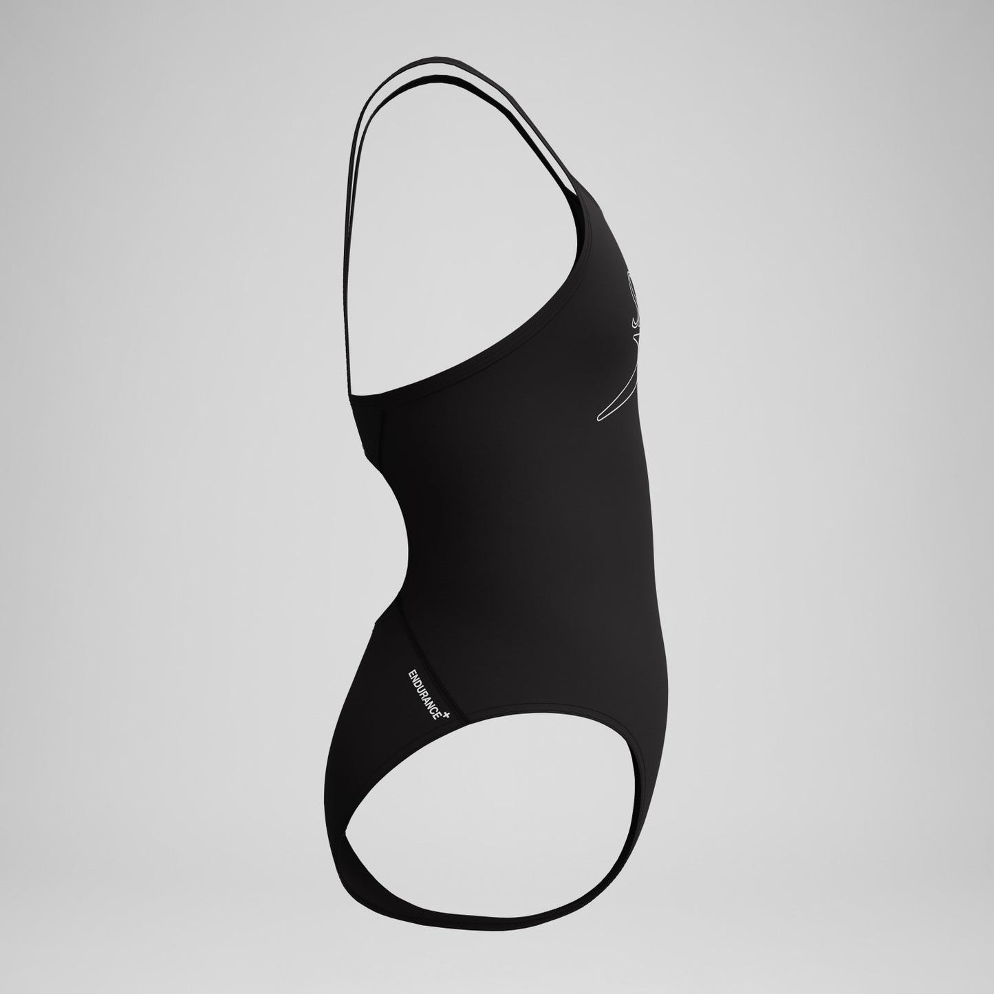 Girls Endurance+ Logo Thinstrap Swimsuit Black - Speedo