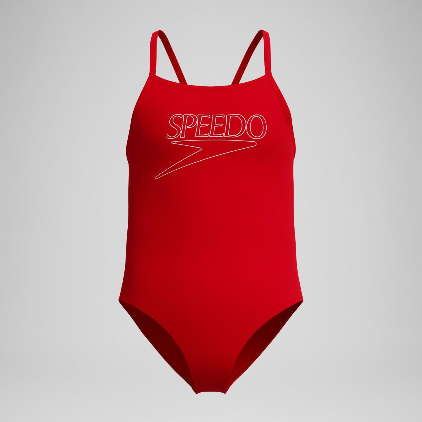 Girls Endurance+ Logo Thinstrap Swimsuit Red - Speedo