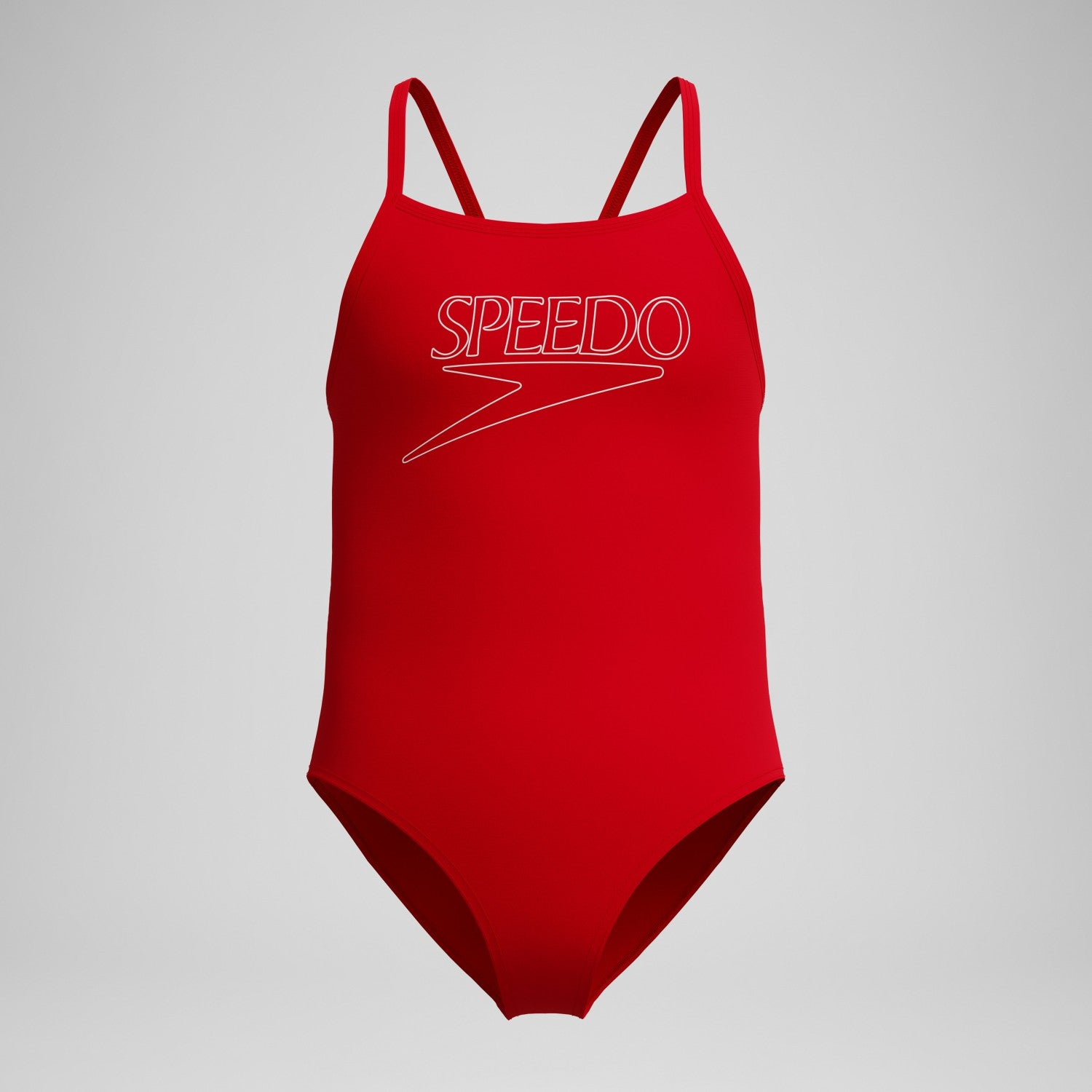 Girls Endurance+ Logo Thinstrap Swimsuit Red - Speedo