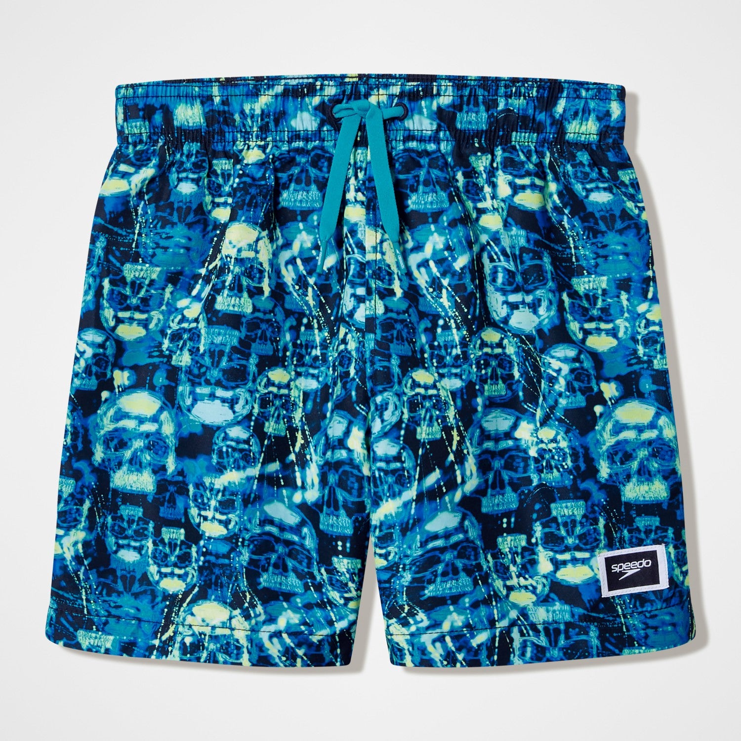 Boys Printed Swim Shorts Black/Teal - Speedo