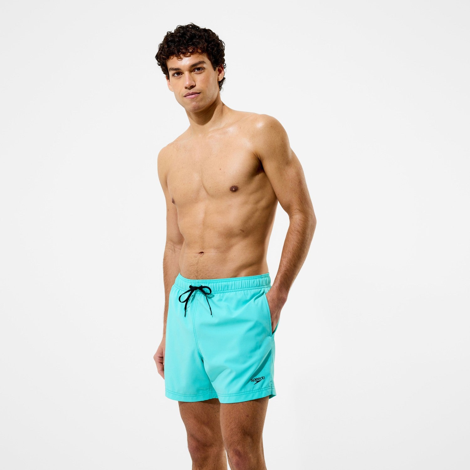 Boys Essentials Logo Swim Shorts Blue - Speedo