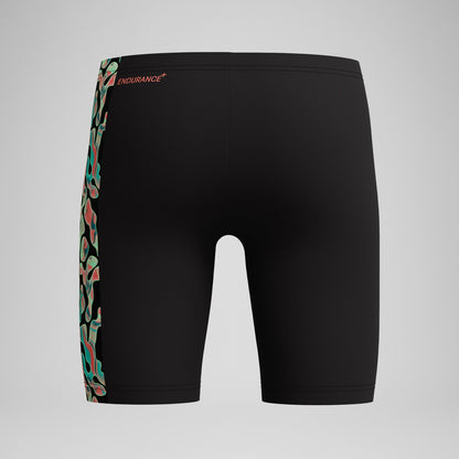 Boys Panel Jammer Black/Orange - Speedo