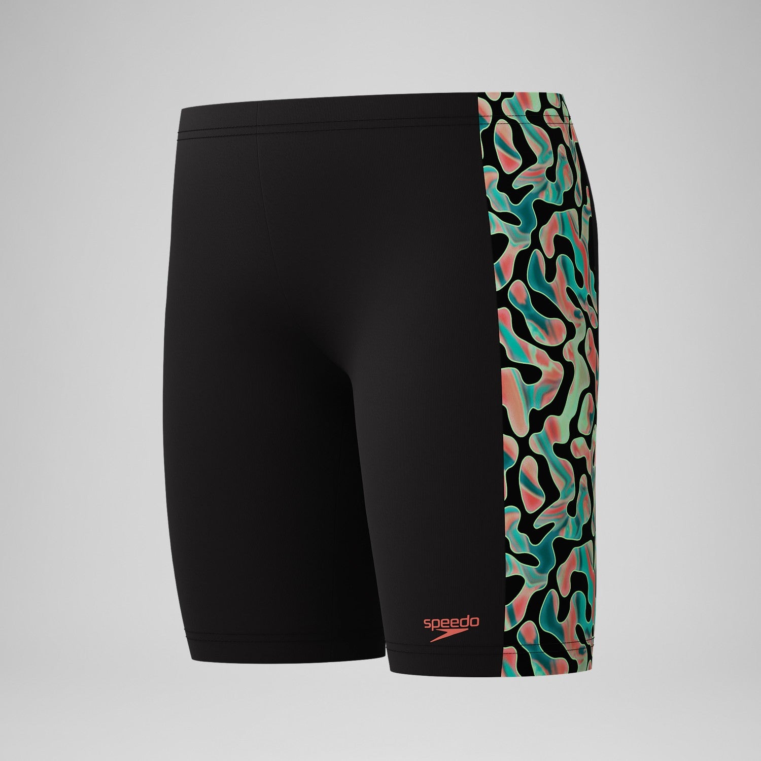 Boys Panel Jammer Black/Orange - Speedo