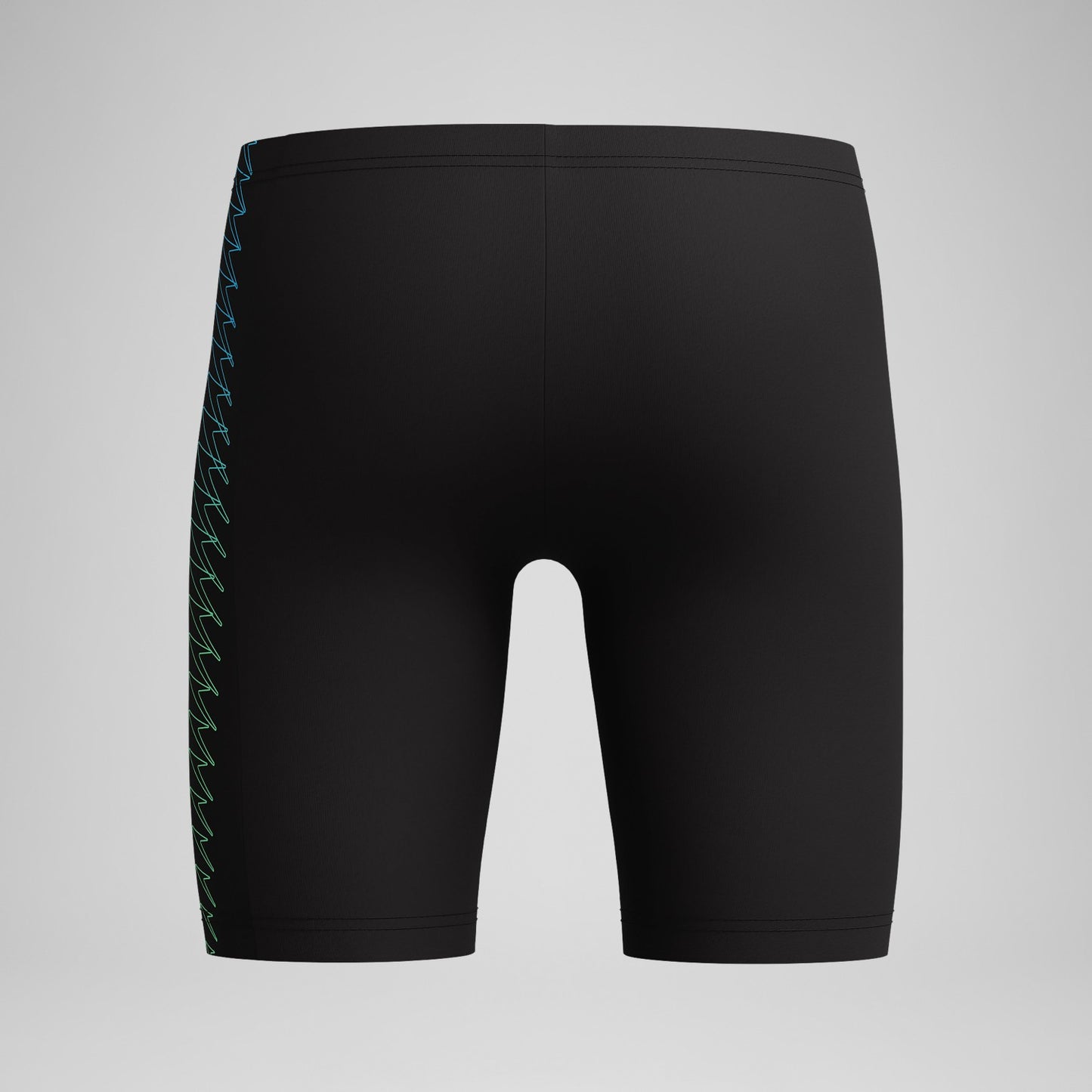 Boys Plastisol Placement Jammer Black/Green - Speedo