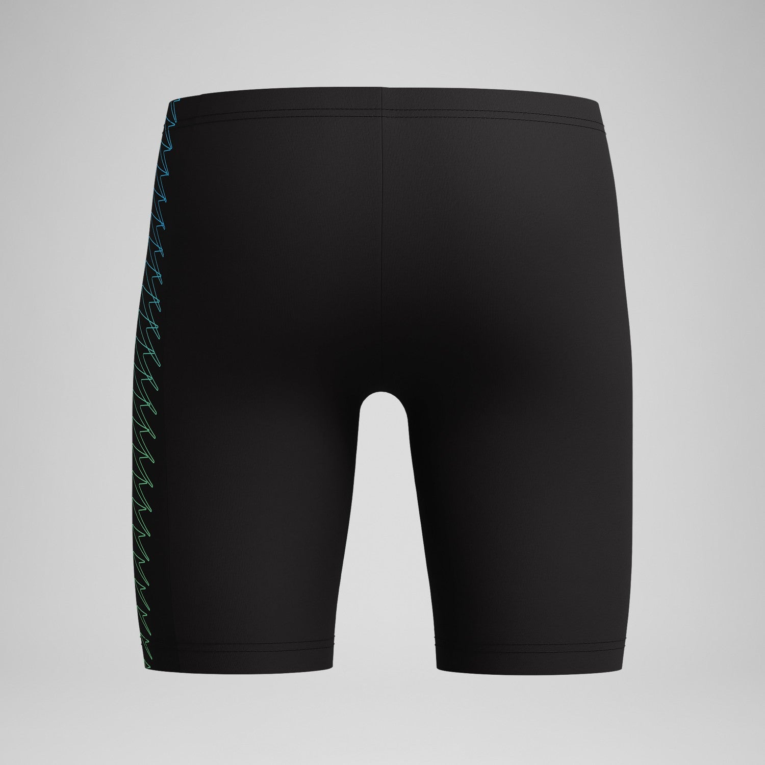 Boys Plastisol Placement Jammer Black/Green - Speedo