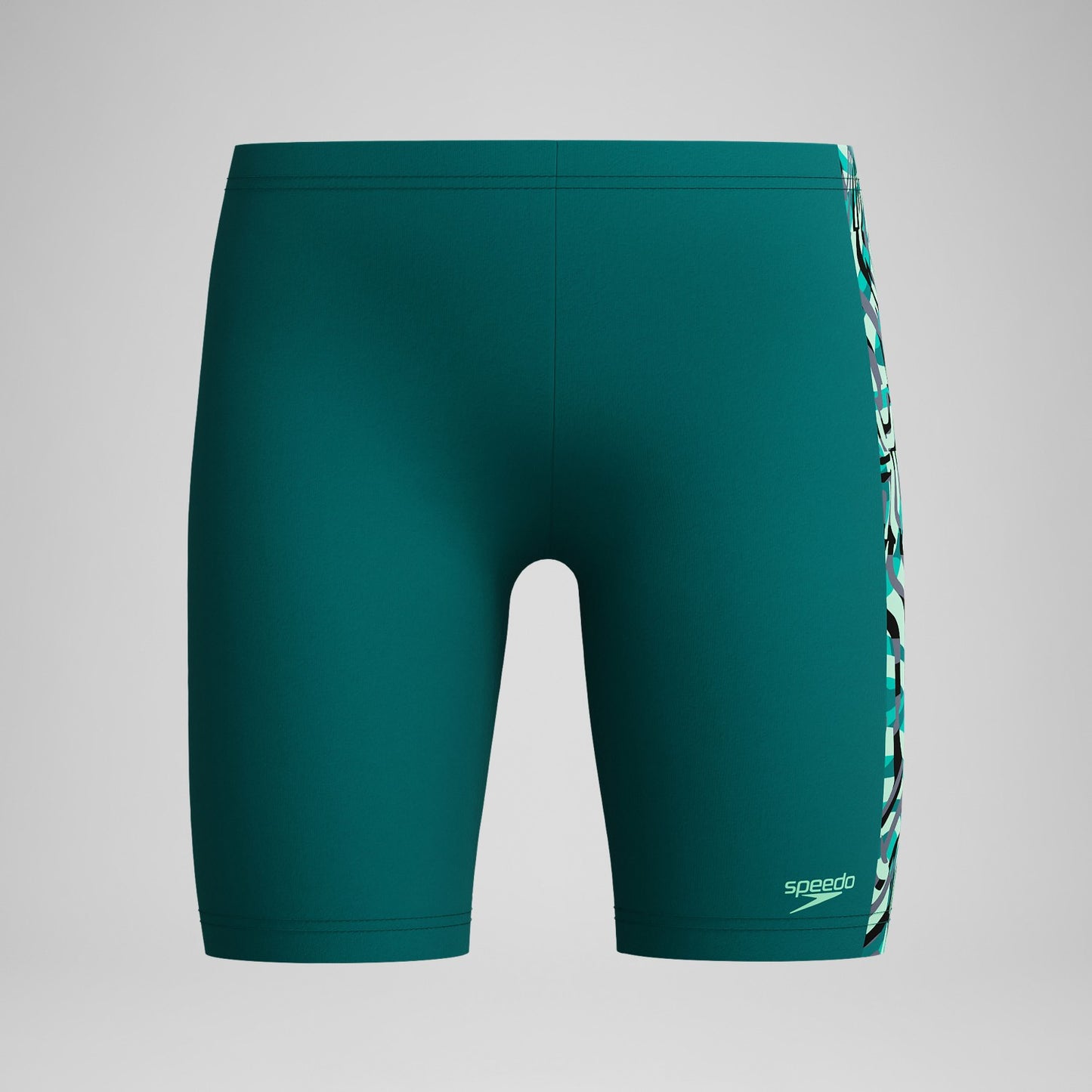 Boys Panel Jammer Green - Speedo