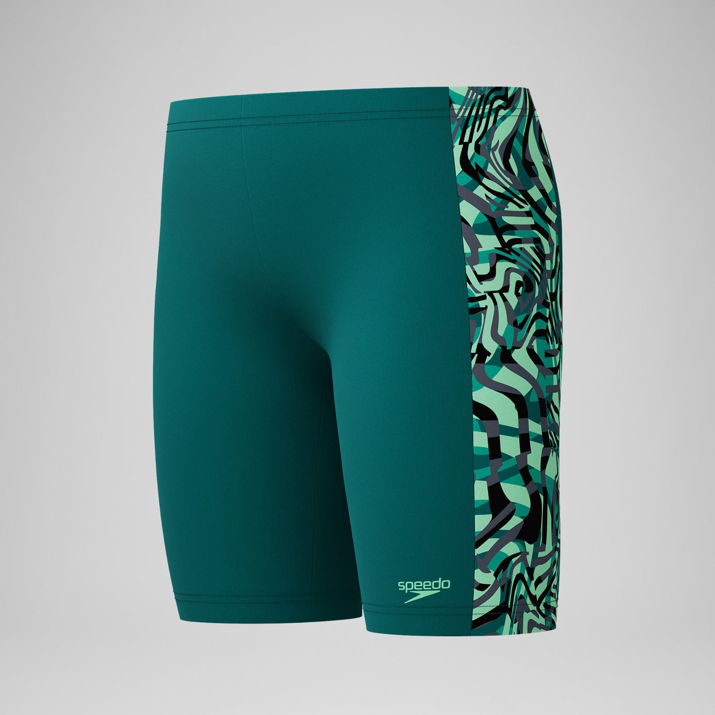 Boys Panel Jammer Green - Speedo