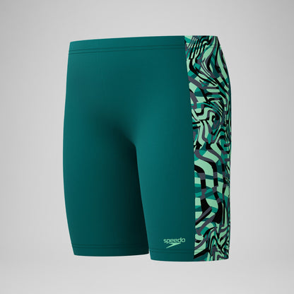 Boys Panel Jammer Green - Speedo