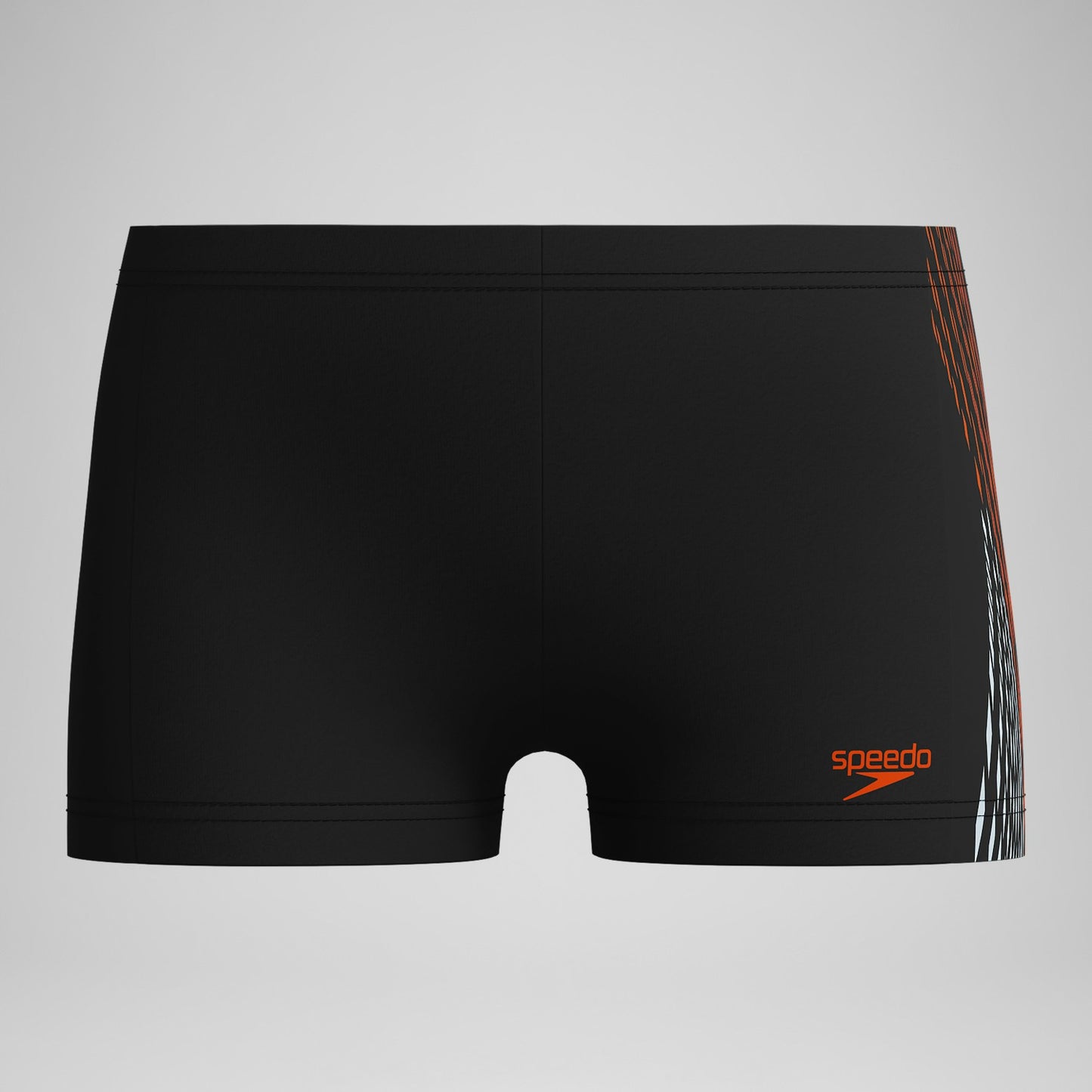 Boys' Plastisol Placement Aquashorts Black/Red - Speedo