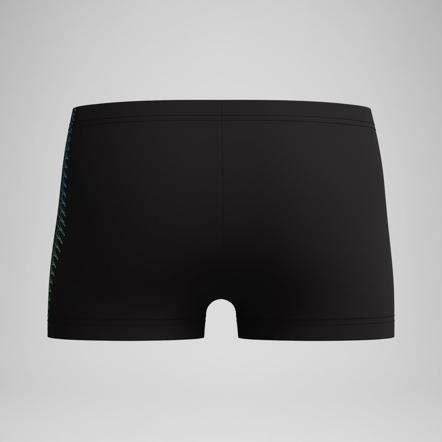 Boys Plastisol Placement Aquashorts Black/Green - Speedo