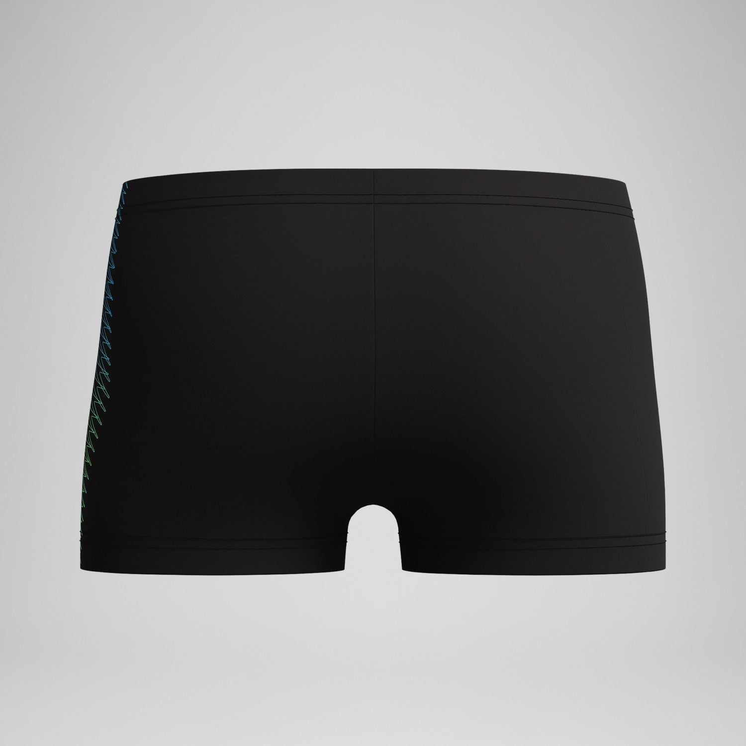 Boys Plastisol Placement Aquashorts Black/Green - Speedo