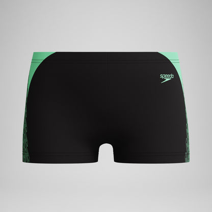 Boys Hyperboom Splice Aquashorts Black/Green - Speedo