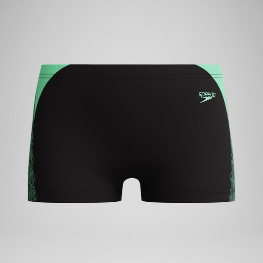 Boys Hyperboom Splice Aquashorts Black/Green - Speedo