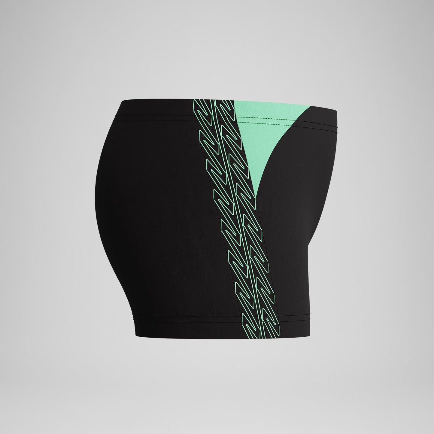 Boys Hyperboom Splice Aquashorts Black/Green - Speedo