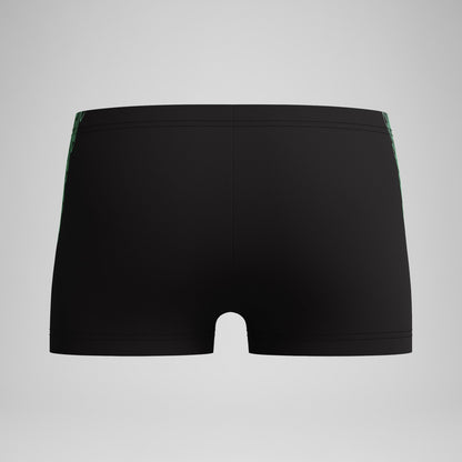Boys Hyperboom Splice Aquashorts Black/Green - Speedo