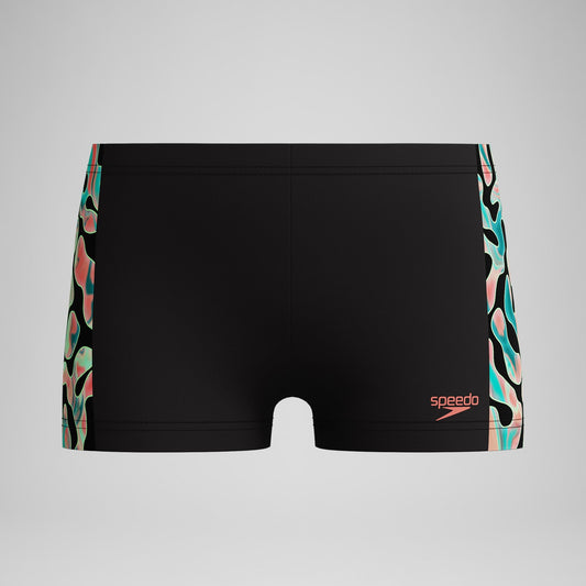 Boys Panel Aquashorts Black/Orange - Speedo