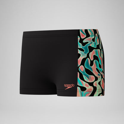 Boys Panel Aquashorts Black/Orange - Speedo