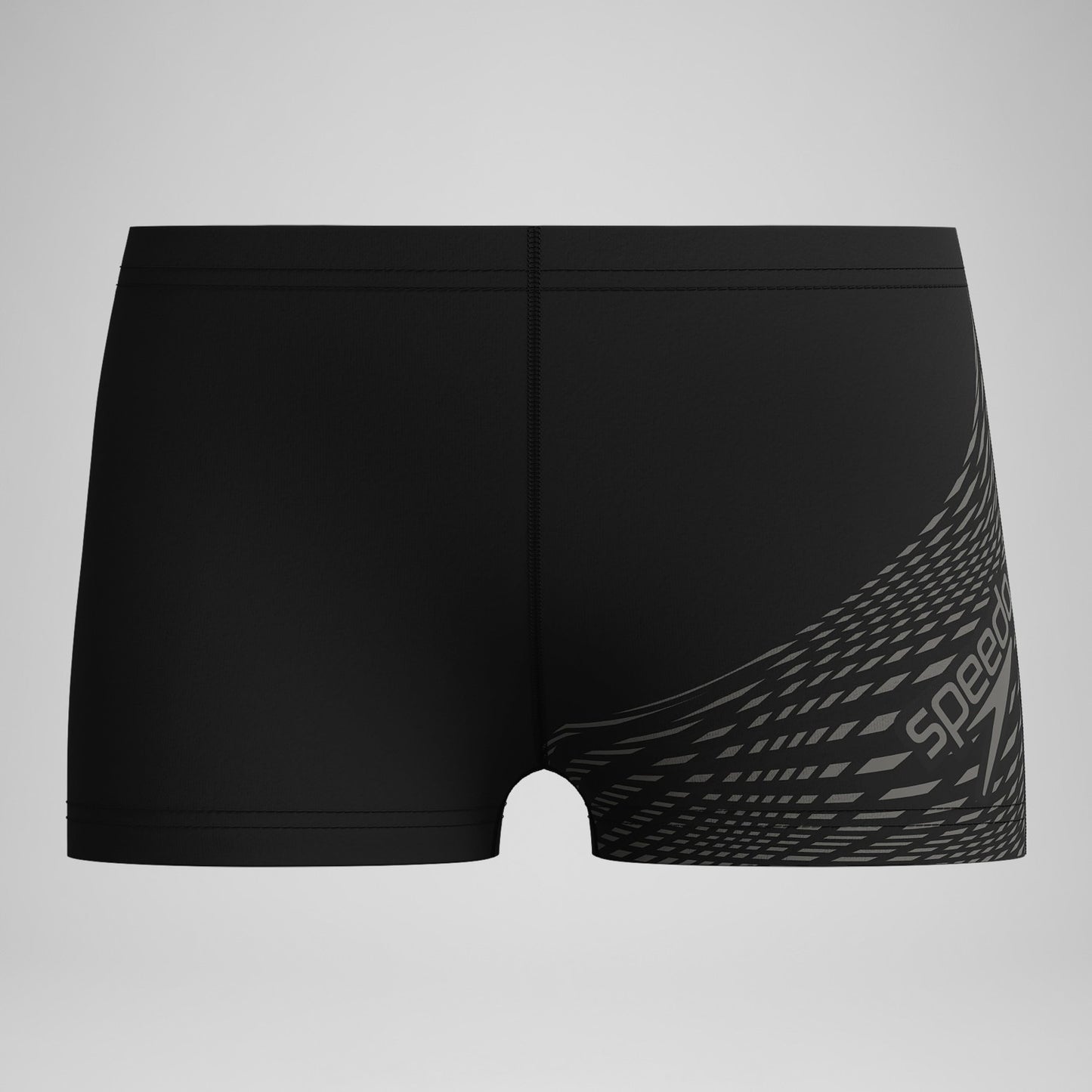 Boys' Medley Logo Aquashorts Black/Grey - Speedo