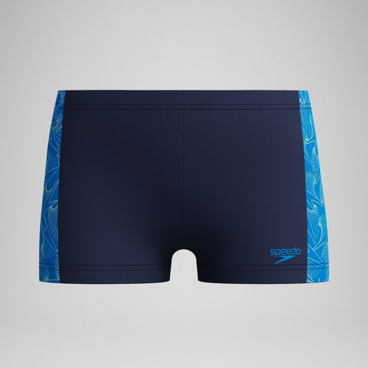 Boys Hyperboom Panel Aquashorts Navy/Blue - Speedo