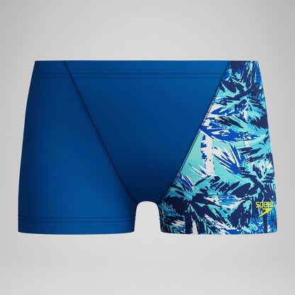 Boys' Printed V-Cut Aquashorts Blue - Speedo