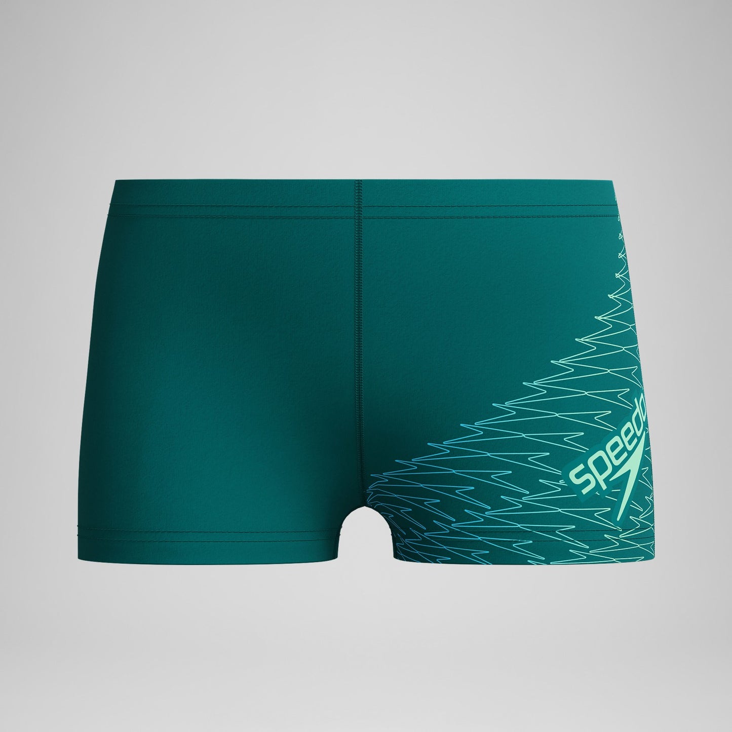 Boys Medley Logo Aquashorts Green - Speedo