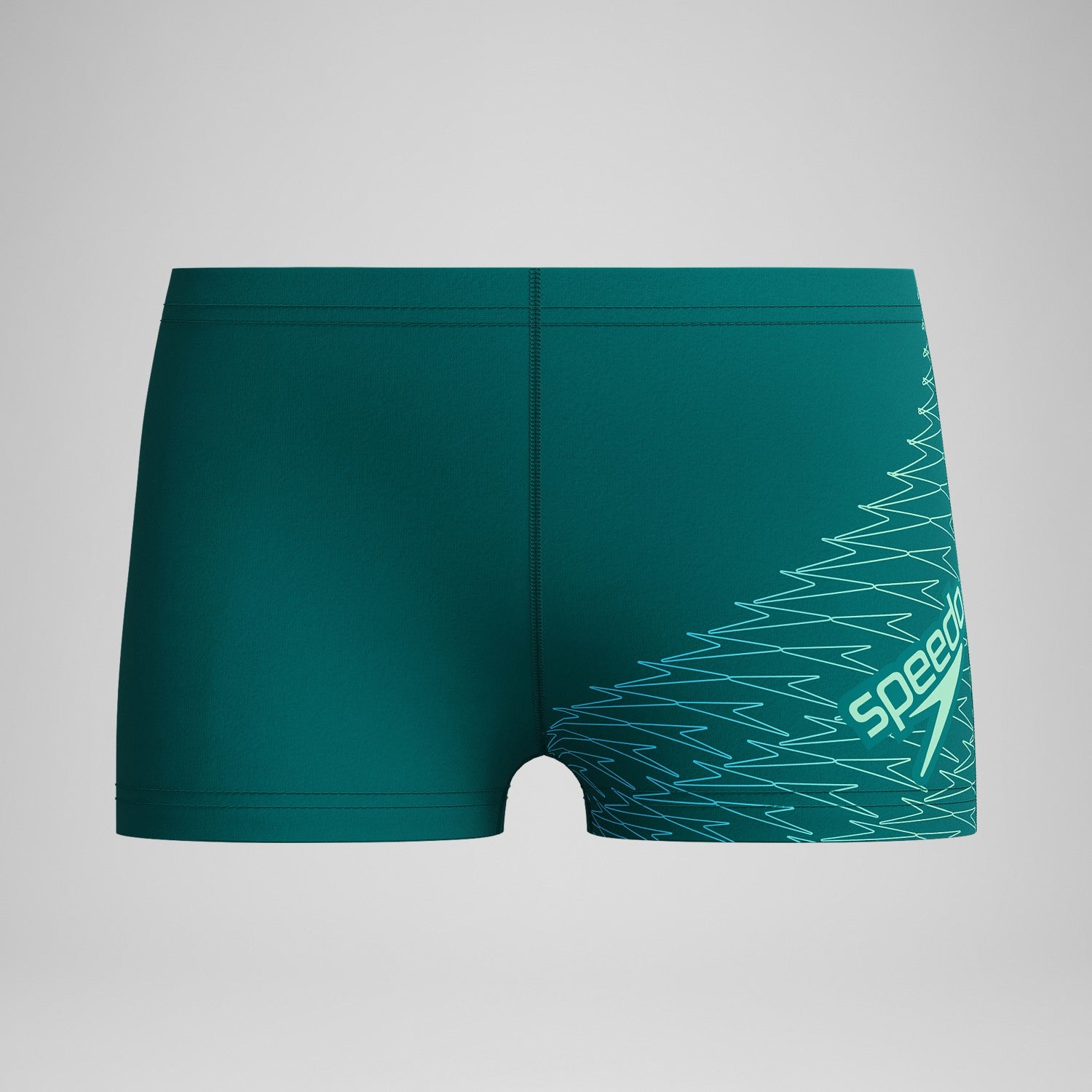 Boys Medley Logo Aquashorts Green - Speedo