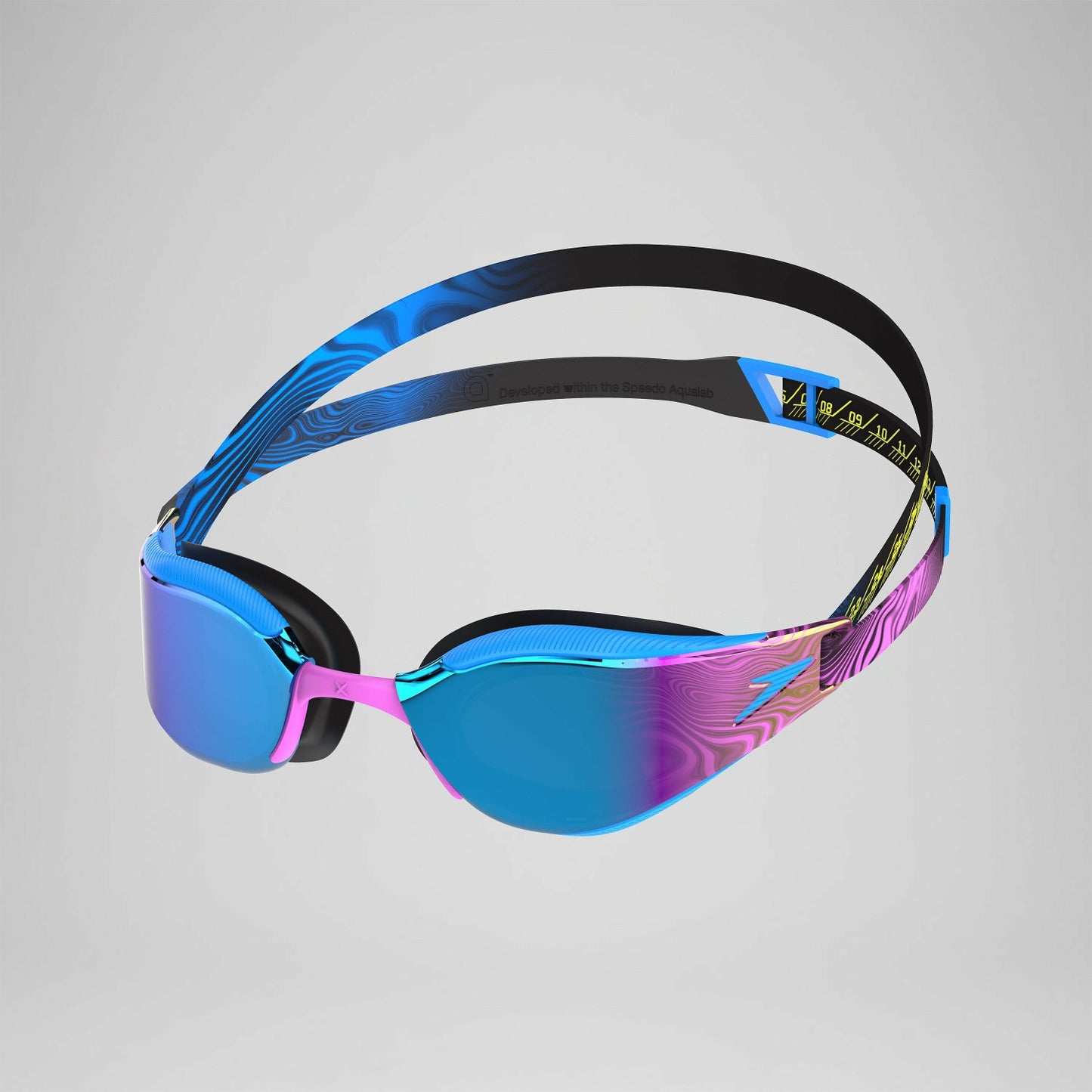 Adult Fastskin Hyper Elite Mirror Goggles Blue/Purple - Speedo