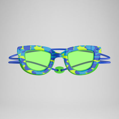 Kids Sunny G Pop Seasiders Goggles Blue/Green - Speedo
