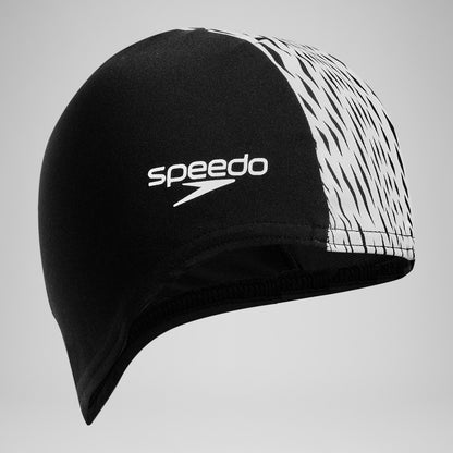 Adult Boom Endurance+ Swim Cap Black/White - Speedo