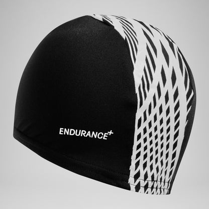 Adult Boom Endurance+ Swim Cap Black/White - Speedo