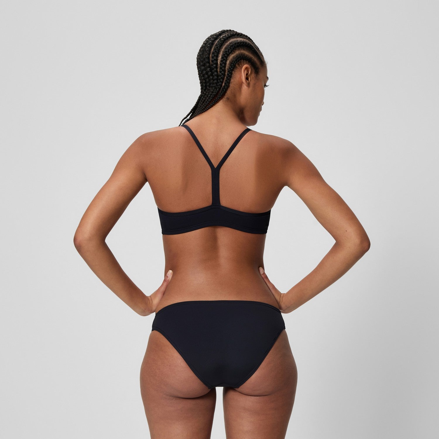 Endurance+ Logo Thinstrap Bikini Set Black - Speedo