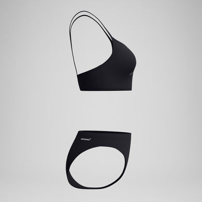 Endurance+ Logo Thinstrap Bikini Set Black - Speedo