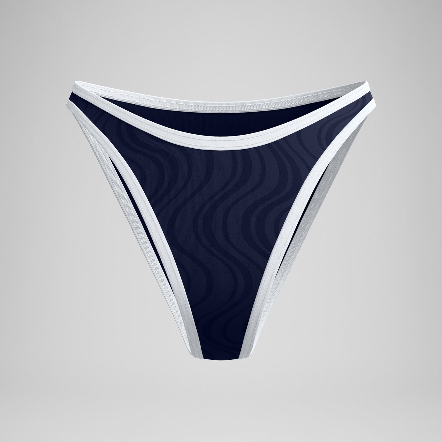 Jetstream Texture Scoop Bikini Bottom Navy/White - Speedo