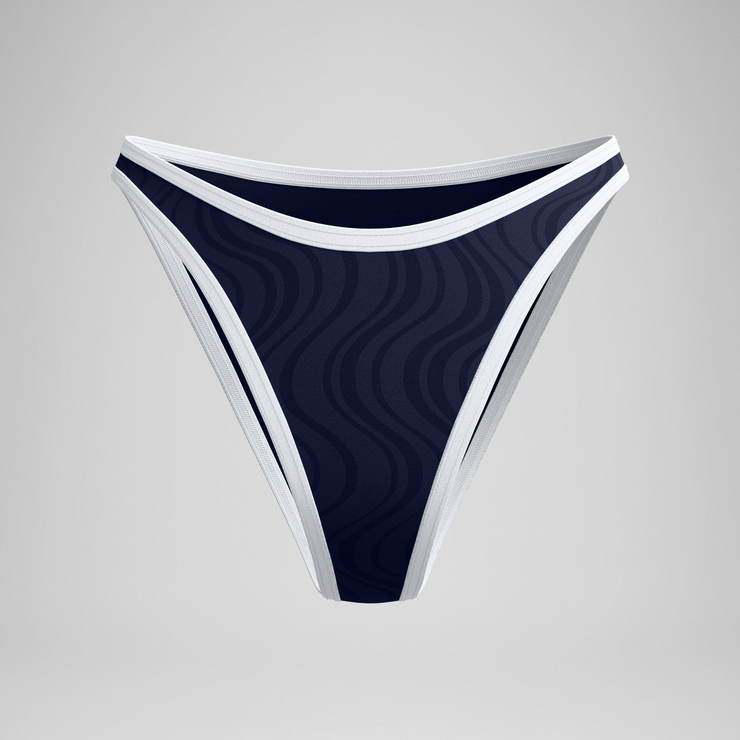 Jetstream Texture Scoop Bikini Bottom Navy/White - Speedo