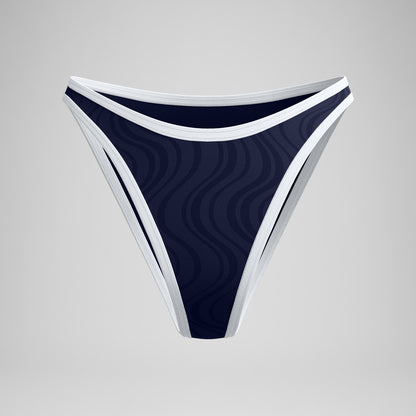 Jetstream Texture Scoop Bikini Bottom Navy/White - Speedo