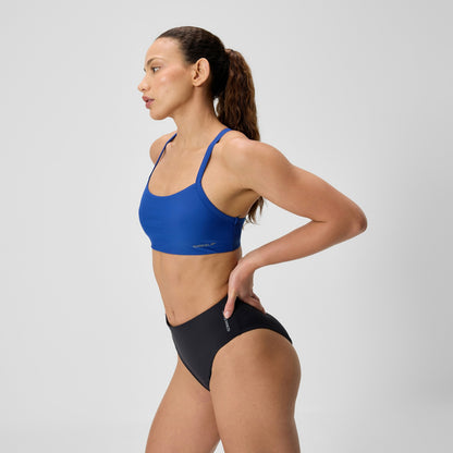 Solid Racerback Bikini Top Blue - Speedo