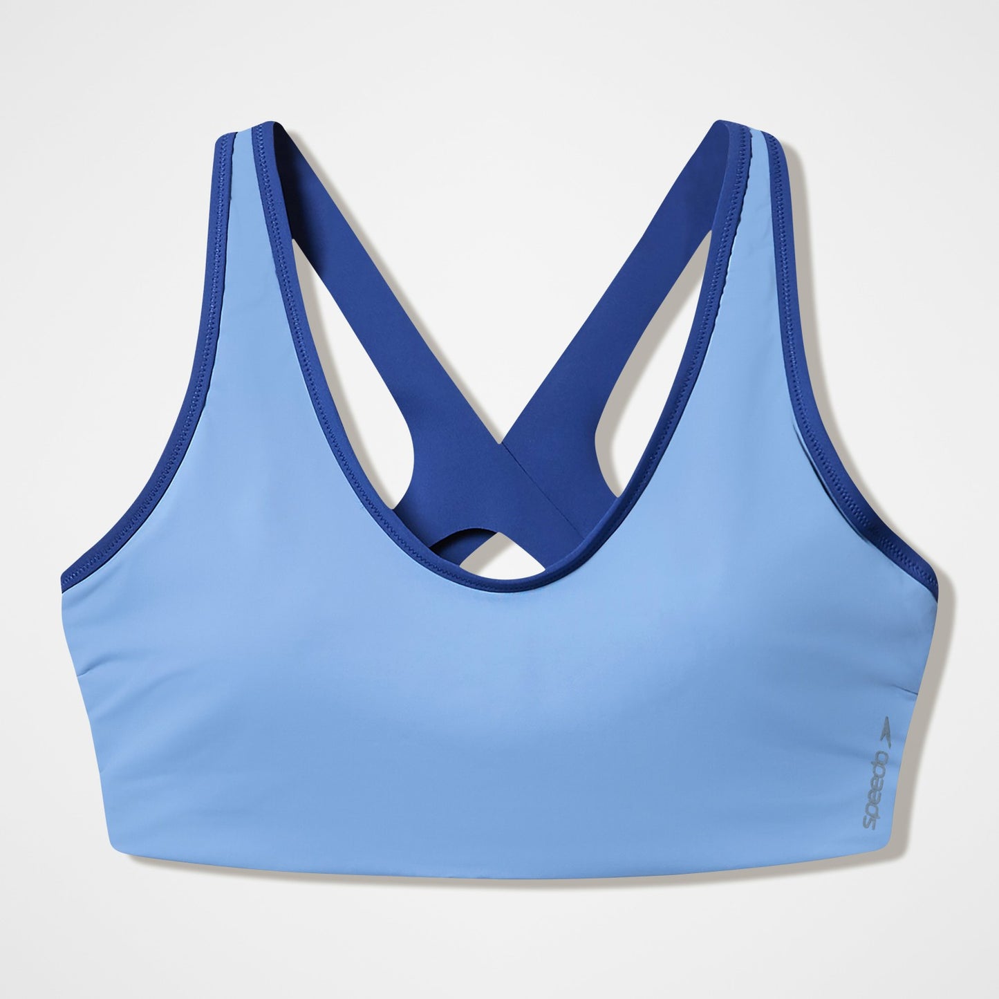 Sculpture Boom Back Bikini Top Grey/Blue - Speedo