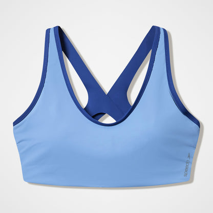 Sculpture Boom Back Bikini Top Grey/Blue - Speedo